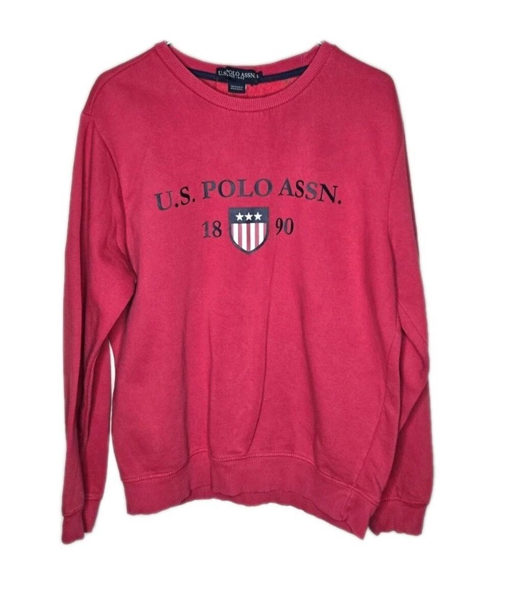 US Polo ASSN. Men’s Sweatshirt Size Large Red 1890 Logo